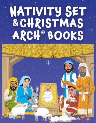 Nativity Set with Christmas Arch Books 1