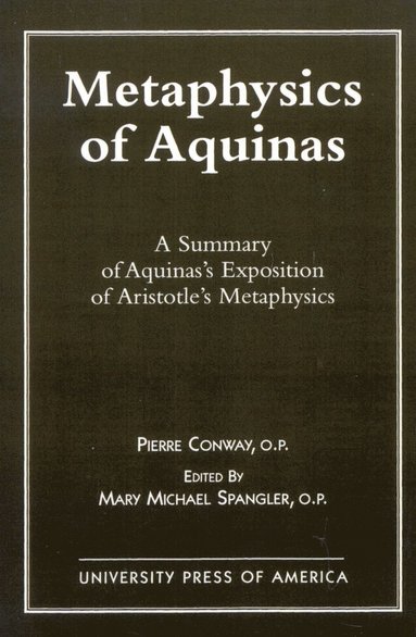 bokomslag Metaphysics of Aquinas