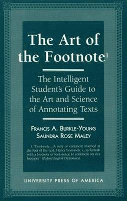 The Art of the Footnote 1