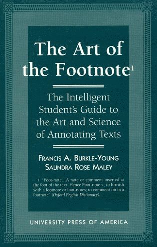 The Art of the Footnote 1