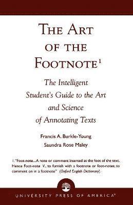bokomslag The Art of the Footnote