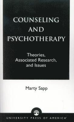 Marty Sapp - Counseling and Psychotherapy, Häftad