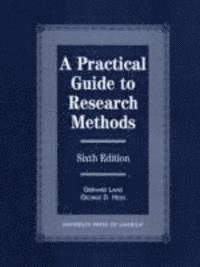bokomslag A Practical Guide to Research Methods