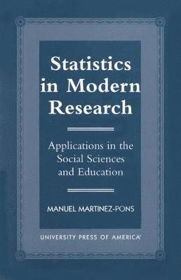 bokomslag Statistics in Modern Research