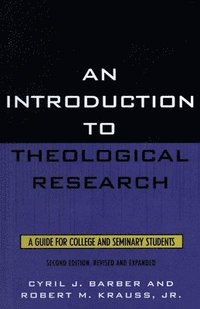 bokomslag Introduction To Theological Research