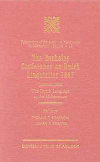 bokomslag The Berkeley Conference on Dutch Linguistics- 1997