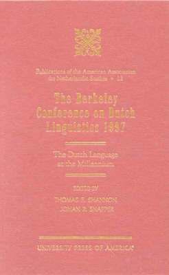 The Berkeley Conference on Dutch Linguistics- 1997 1