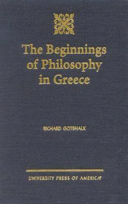 The Beginnings of Philosophy in Greece 1