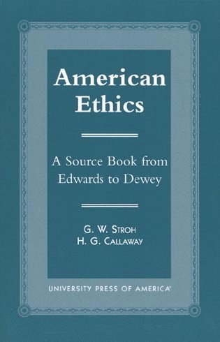 bokomslag American Ethics