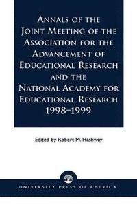 bokomslag Annals of the Joint Meeting of the Association for the Advancement of Educational Research and the National Academy for Educational Research 1998-1999