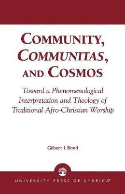 Community, Communitas, and Cosmos 1