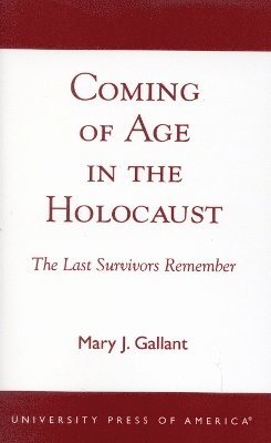 bokomslag Coming of Age in the Holocaust