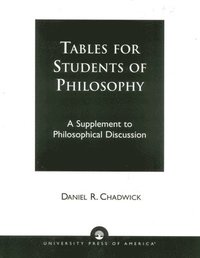 bokomslag Tables for Students of Philosophy