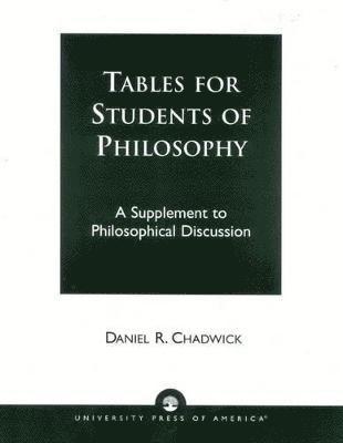 bokomslag Tables for Students of Philosophy