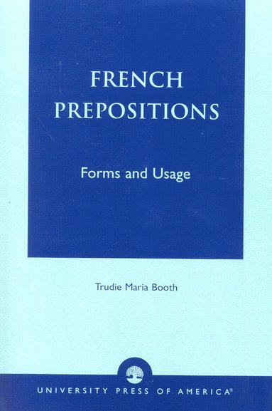 bokomslag French Prepositions