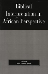 bokomslag Biblical Interpretation in African Perspective