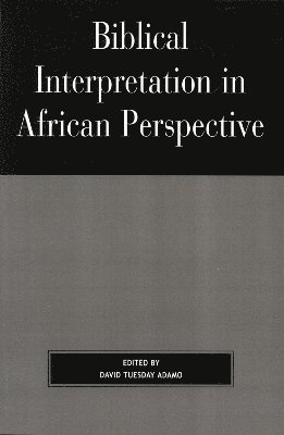 David Tuesday Adamo - Biblical Interpretation in African Perspective, Häftad