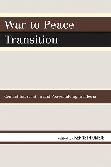 Kenneth Omeje - War to Peace Transition, Häftad
