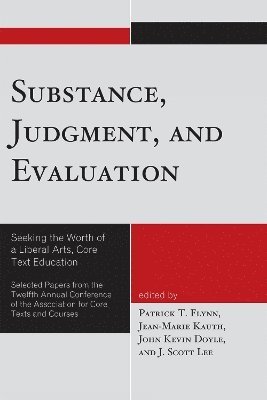 Substance, Judgment, and Evaluation 1