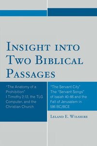 bokomslag Insight into Two Biblical Passages