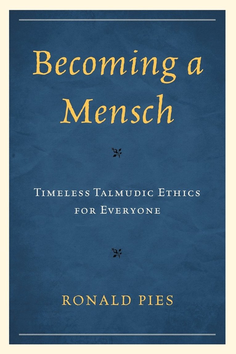 Becoming a Mensch 1