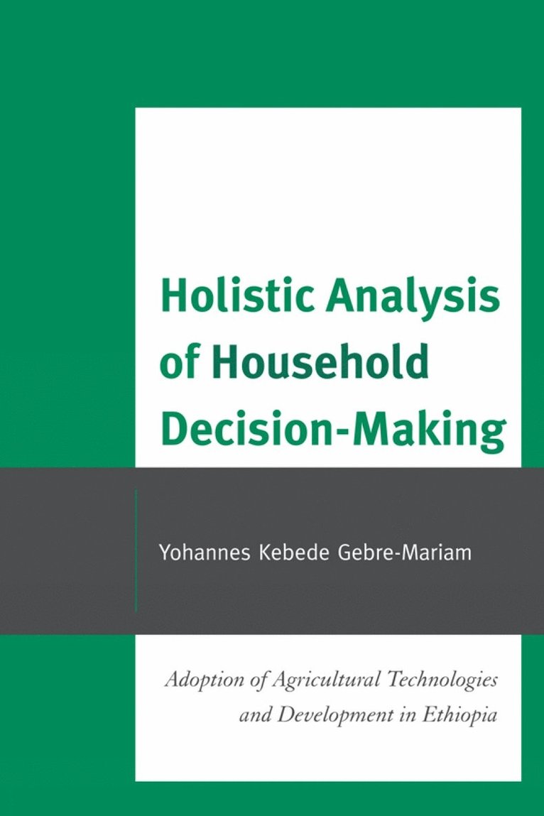 Yohannes Kebede Gebre-Mariam - Holistic Analysis of Household Decision-Making, Häftad