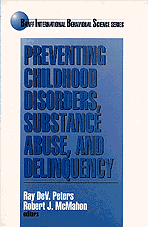 bokomslag Preventing Childhood Disorders, Substance Abuse, and Delinquency