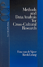 Fons van de Vijver, Karey Leung - Methods and Data Analysis for Cross-Cultural Research, Häftad