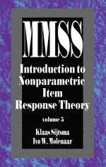 Klaas Sijtsma, Ivo W. Molenaar - Introduction to Nonparametric Item Response Theory, Häftad