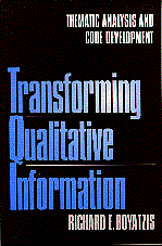 Richard E. Boyatzis - Transforming Qualitative Information, Häftad