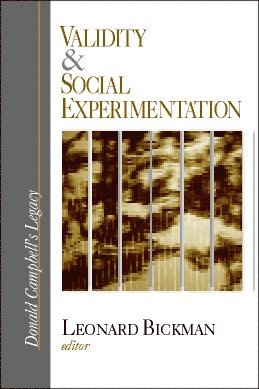 Leonard Bickman, Leonard Bickman - Validity and Social Experimentation, Inbunden