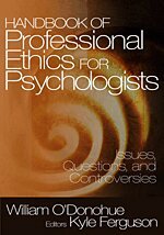 William O'Donohue, Kyle E. Ferguson, William T. O'Donohue, Kyle E. Ferguson - Handbook of Professional Ethics for Psychologists, Häftad