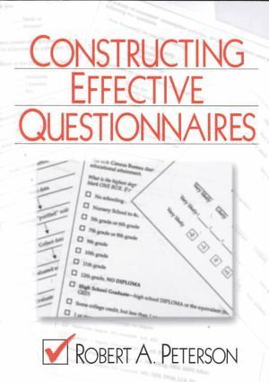 Robert A. Peterson - Constructing Effective Questionnaires, Häftad