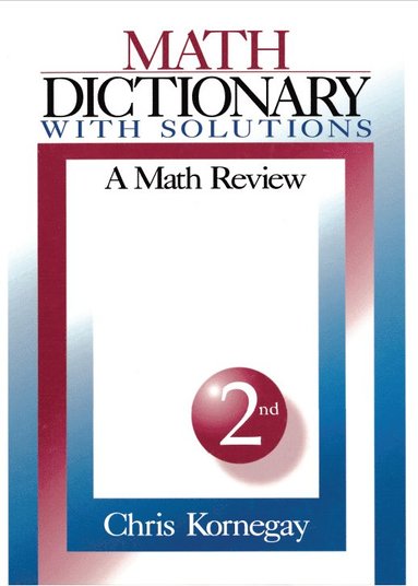 bokomslag Math Dictionary With Solutions