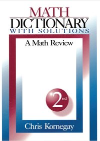 bokomslag Math Dictionary With Solutions