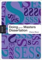 Chris Hart - Doing Your Masters Dissertation, Häftad