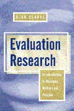 bokomslag Evaluation Research: An Introduction to Principles, Methods and Practice