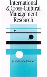 International and Cross-Cultural Management Research