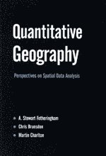bokomslag Quantitative Geography: Perspectives on Spatial Data Analysis