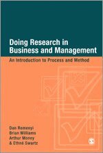Dan Remenyi, Brian Williams, Arthur Money, Ethne Swartz - Doing Research in Business and Management, Häftad