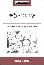 Gabriel Szulanski - Sticky Knowledge, Häftad