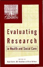 bokomslag Evaluating Research in Health and Social Care