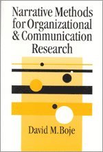 bokomslag Narrative Methods for Organizational & Communication Research