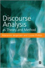 bokomslag Discourse Analysis as Theory and Method