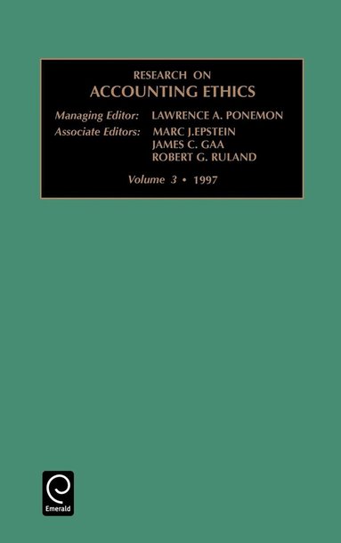 Lawrence A. Poneman - Research on Accounting Ethics, Inbunden