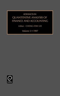 bokomslag Advances in Quantitative Analysis of Finance and Accounting