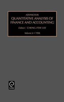 Cheng-Few Lee, Dr. Cheng-Few Lee - Advances in Quantitative Analysis of Finance and Accounting, Inbunden
