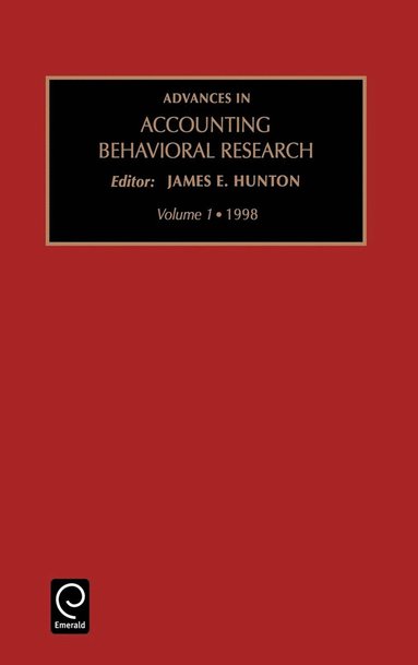 bokomslag Advances in Accounting Behavioral Research