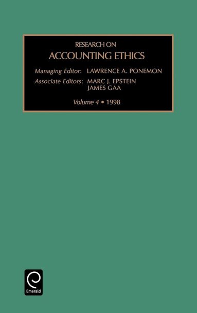 Marc J. Epstein, James C. Gaa - Research on Accounting Ethics, Inbunden