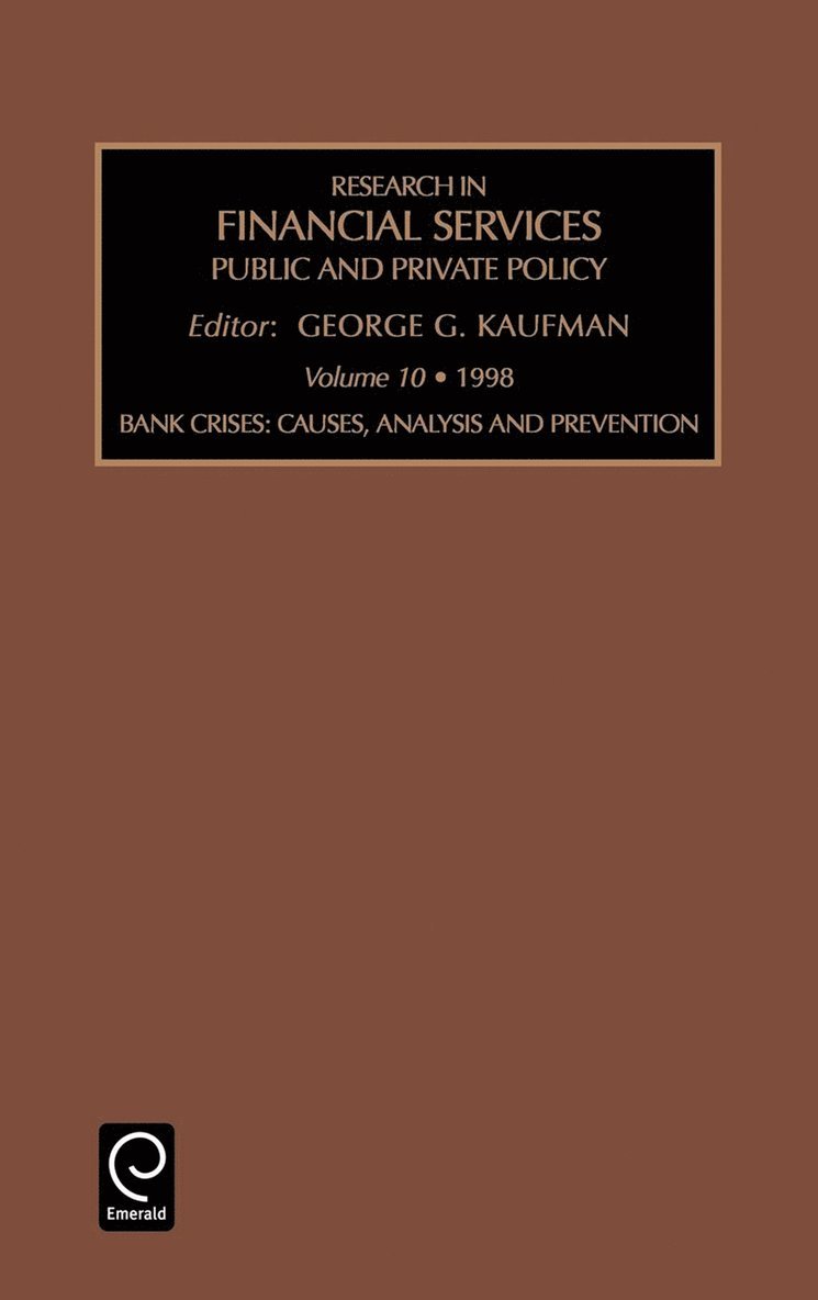 George G. Kaufman, George G. Kaufman, G. G. Kaufman, Diane Cogan - Bank Crises, Inbunden